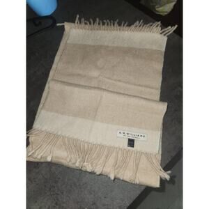 R.M. Williams 100% alpaca men's scarf beige camel